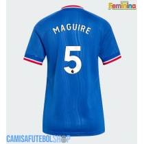 Camisa de time de futebol Manchester United Harry Maguire #5 Replicas 2º Equipamento Feminina 2026-27 Manga Curta